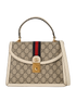 Small Ophidia Top Handle, &pound;1,100, Handbags, Beige, Canvas, Front view